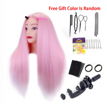 Load image into Gallery viewer, Girls Professional 85% Real Human Hair Mannequin Hair Training &amp; Makeup - (Perfect Gift)
