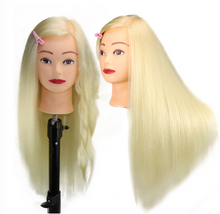 Load image into Gallery viewer, Girls Professional 85% Real Human Hair Mannequin Hair Training &amp; Makeup - (Perfect Gift)
