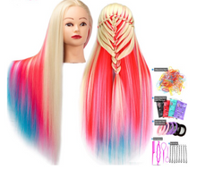 Load image into Gallery viewer, Girls Professional Synthetic Hair Mannequin for Training &amp; Makeup - (Perfect Gift)
