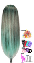 Load image into Gallery viewer, Girls Professional Synthetic Hair Mannequin for Training &amp; Makeup - (Perfect Gift)

