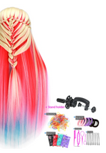 Load image into Gallery viewer, Girls Professional Synthetic Hair Mannequin for Training &amp; Makeup - (Perfect Gift)
