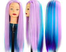 Load image into Gallery viewer, Girls Professional Synthetic Hair Mannequin for Training &amp; Makeup - (Perfect Gift)
