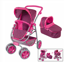 Load image into Gallery viewer, Arna Lisa Collection - Girls Doll Pram/Stroller - Many Styles
