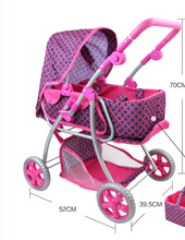 Load image into Gallery viewer, Arna Lisa Collection - Girls Doll Pram/Stroller - Many Styles
