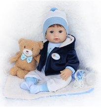 Load image into Gallery viewer, Arna Lisa Collection - Baby Simon - 46cm Silicone Vinyl Newborn Doll

