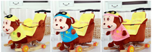 Load image into Gallery viewer, Child Rocking Horse/Chair, Plush/Solid Wood, Many Styles with Music and Safety Belt - Rocker or on Wheels with Handle to Push
