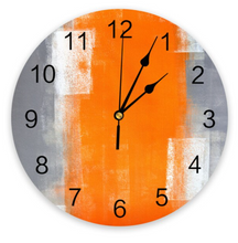 Load image into Gallery viewer, Deluxe &quot;Arna Royal Clock Collection&quot; Oil Painting Abstract Geometric Wall Clock - Many Colours
