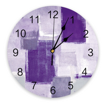 Load image into Gallery viewer, Deluxe &quot;Arna Royal Clock Collection&quot; Oil Painting Abstract Geometric Wall Clock - Many Colours
