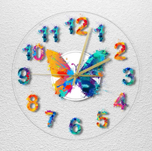Load image into Gallery viewer, Deluxe &quot;Arna Royal Clock Collection&quot; Watercolour Painted Wall Clock
