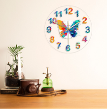 Load image into Gallery viewer, Deluxe &quot;Arna Royal Clock Collection&quot; Watercolour Painted Wall Clock
