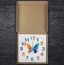 Load image into Gallery viewer, Deluxe &quot;Arna Royal Clock Collection&quot; Watercolour Painted Wall Clock
