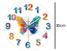 Load image into Gallery viewer, Deluxe &quot;Arna Royal Clock Collection&quot; Watercolour Painted Wall Clock
