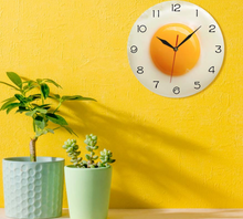Load image into Gallery viewer, Deluxe &quot;Arna Royal Clock Collection&quot;  Fried Egg Kitchen Wall Clock
