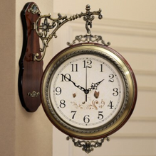 Load image into Gallery viewer, Deluxe &quot;Arna Royal Clock Collection&quot;  American Style Double Sided Wall Clock
