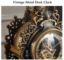 Load image into Gallery viewer, Deluxe &quot;Arna Royal Clock Collection&quot;  Luxury European Retro Clock - Many Colours
