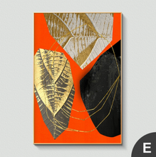 Load image into Gallery viewer, Arna&#39;s Luxury Painting Collection - Nordic Abstract Golden Canvas Paintings - Many Styles
