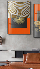 Load image into Gallery viewer, Arna&#39;s Luxury Painting Collection - Nordic Abstract Golden Canvas Paintings - Many Styles
