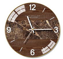 Load image into Gallery viewer, Deluxe &quot;Arna Royal Clock Collection&quot;  Marble Glass Wall Clock - Many Colours
