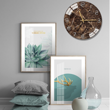 Load image into Gallery viewer, Deluxe &quot;Arna Royal Clock Collection&quot;  Marble Glass Wall Clock - Many Colours
