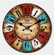 Load image into Gallery viewer, Deluxe &quot;Arna Royal Clock Collection&quot;  Rustic Retro Wall Clock
