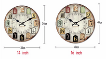 Load image into Gallery viewer, Deluxe &quot;Arna Royal Clock Collection&quot;  Rustic Retro Wall Clock
