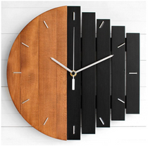 Load image into Gallery viewer, Deluxe &quot;Arna Royal Clock Collection&quot;  Handcrafted Wooden Industrial Abstract Wall Clock
