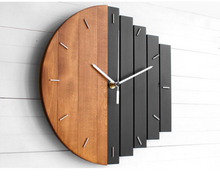 Load image into Gallery viewer, Deluxe &quot;Arna Royal Clock Collection&quot;  Handcrafted Wooden Industrial Abstract Wall Clock
