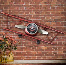 Load image into Gallery viewer, Deluxe &quot;Arna Royal Clock Collection&quot;  Unique Handcrafted Retro Aircraft Wall Clock
