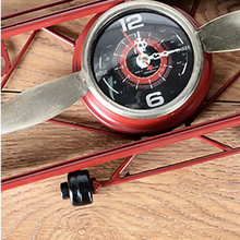 Load image into Gallery viewer, Deluxe &quot;Arna Royal Clock Collection&quot;  Unique Handcrafted Retro Aircraft Wall Clock
