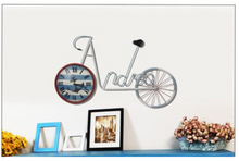 Load image into Gallery viewer, Deluxe &quot;Arna Royal Clock Collection&quot; Vintage Wall Clock Mediterranean Style Bicycle Pendant
