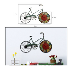 Load image into Gallery viewer, Deluxe &quot;Arna Royal Clock Collection&quot; Vintage Wall Clock Mediterranean Style Bicycle Pendant
