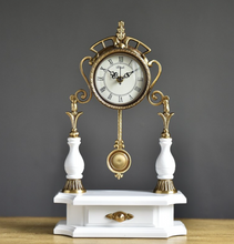 Load image into Gallery viewer, &quot;Arna Royal Victorian Collection&quot; Vintage Solid Wood Copper Clock
