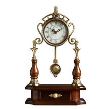 Load image into Gallery viewer, &quot;Arna Royal Victorian Collection&quot; Vintage Solid Wood Copper Clock
