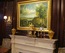 Load image into Gallery viewer, &quot;Arna Royal Victorian Collection&quot; Vintage Solid Wood Copper Clock
