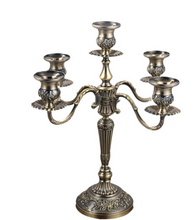 Load image into Gallery viewer, &quot;Arna Royal Victorian Collection&quot;  Vintage European Unique Candelabra Bronze Quality 3 Arm
