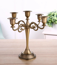 Load image into Gallery viewer, &quot;Arna Royal Victorian Collection&quot;  Vintage European Unique Candelabra Bronze High Quality 5 Arm
