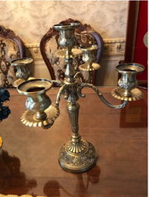Load image into Gallery viewer, &quot;Arna Royal Victorian Collection&quot;  Vintage European Unique Candelabra Bronze High Quality 5 Arm
