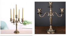 Load image into Gallery viewer, &quot;Arna Royal Victorian Collection&quot;  Vintage European Unique Candelabra Bronze Quality 3 Arm

