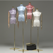 Load image into Gallery viewer, &quot;Arna Royal Gown Collection&quot; Luxury Female Matellic Satin Platform Mannequin Cosmetology Window Display Model
