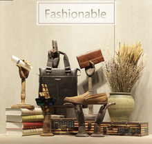 Load image into Gallery viewer, &quot;Arna Royal Gown Collection&quot; Luxury Male Wooden Platform Mannequin Hand Cosmetology Window Display Model
