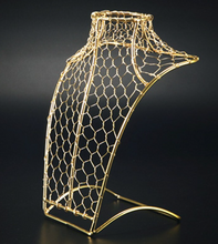 Load image into Gallery viewer, &quot;Arna Royal Gown Collection&quot; Luxury Female Gold Wire Mannequin Cosmetology Window Display Model
