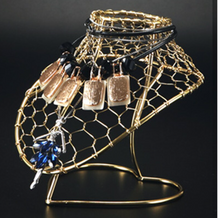 Load image into Gallery viewer, &quot;Arna Royal Gown Collection&quot; Luxury Female Gold Wire Mannequin Cosmetology Window Display Model
