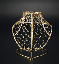 Load image into Gallery viewer, &quot;Arna Royal Gown Collection&quot; Luxury Female Gold Wire Mannequin Cosmetology Window Display Model
