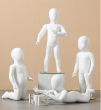 Load image into Gallery viewer, &quot;Arna Royal Gown Collection&quot; Luxury Child White Mannequin Cosmetology Window Display Model
