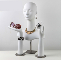 Load image into Gallery viewer, &quot;Arna Royal Gown Collection&quot; Luxury Female Head Mannequin Cosmetology Window Display Model
