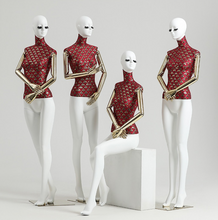 Load image into Gallery viewer, &quot;Arna Royal Gown Collection&quot; Luxury Female White Mannequin Cosmetology Window Display Model
