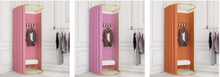 Load image into Gallery viewer, Arna Royal Gown Collection&quot; Luxury Mobile Floor Stand Fitting/Changing Room Curtain Track
