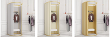 Load image into Gallery viewer, Arna Royal Gown Collection&quot; Luxury Mobile Floor Stand Fitting/Changing Room Curtain Track
