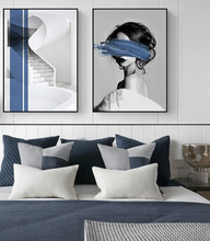 Load image into Gallery viewer, Arna&#39;s Luxury Painting Collection - Nordic Abstract Geometry Print Canvas Painting
