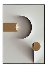 Load image into Gallery viewer, Arna&#39;s Luxury Painting Collection - Modern Nordic Black/White/Gold Abstract Geometry Print Canvas Painting

